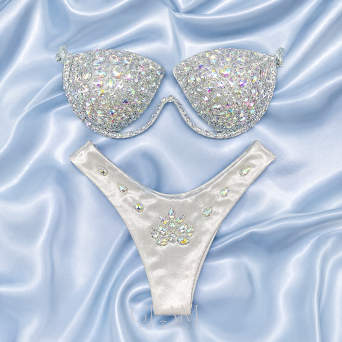 Crystal Muse Rhinestone Festival Bikini Set