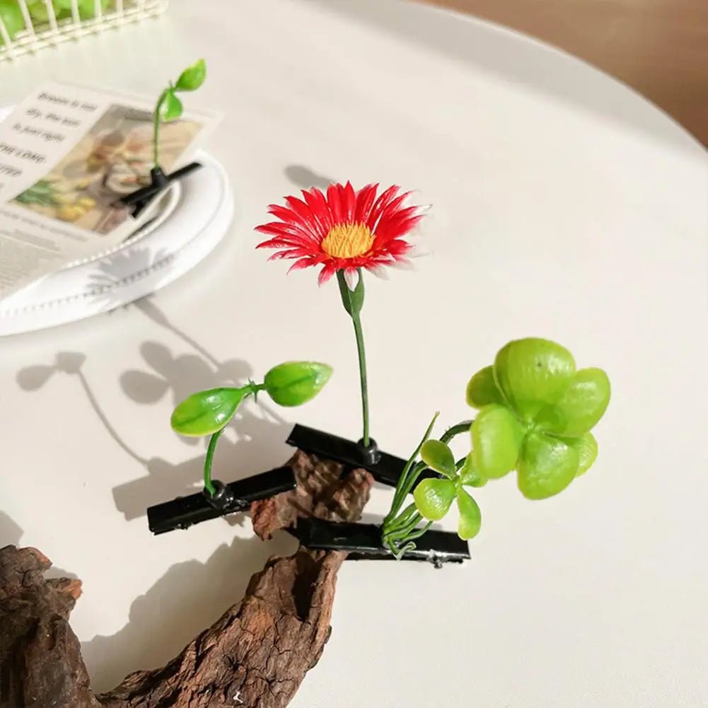 Ppring flower sprout hair clip set – 10pcs rave hair clips Luxury Ravewear by GLAM Ravewear