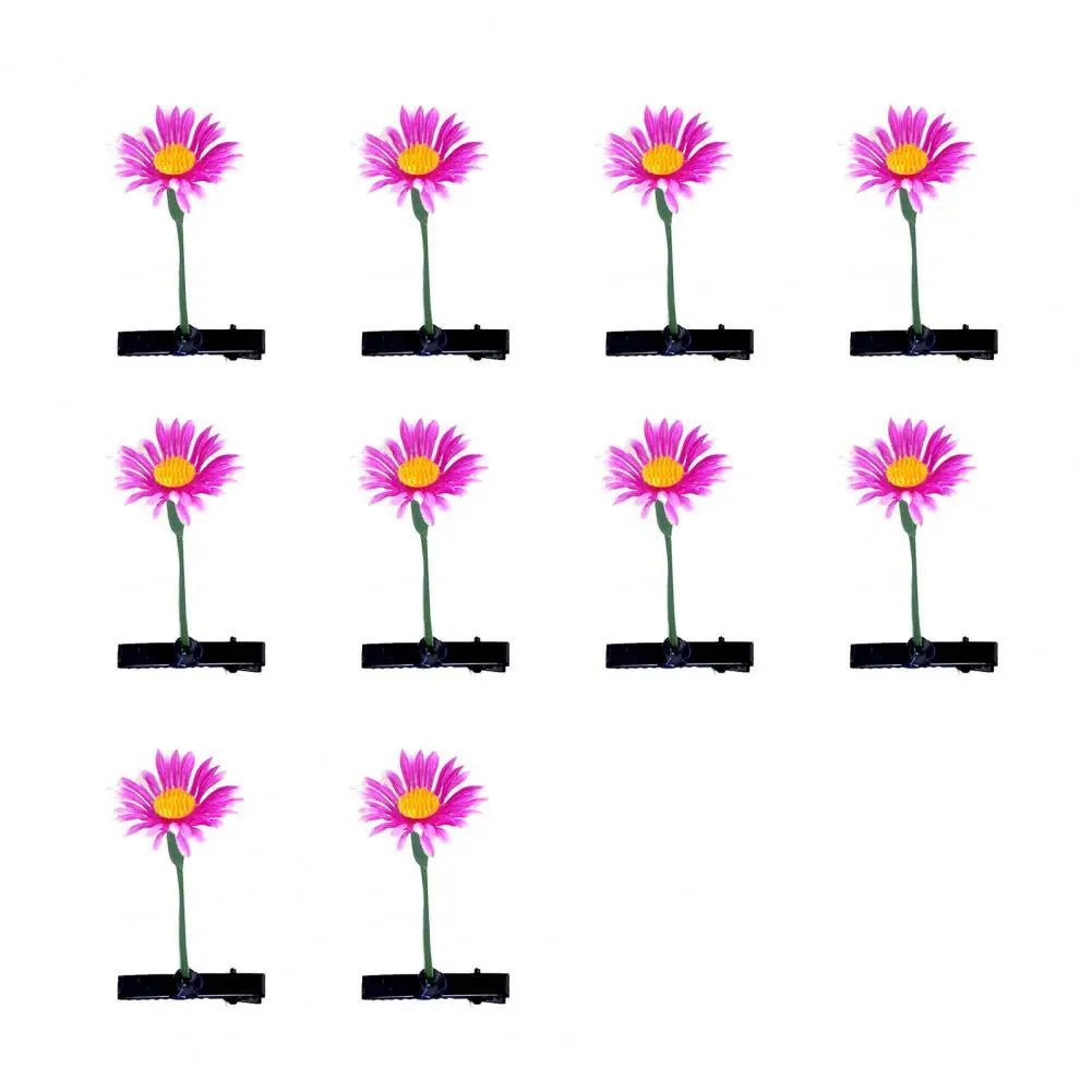 Ppring flower sprout hair clip set – 10pcs rave hair clips Luxury Ravewear by GLAM Ravewear
