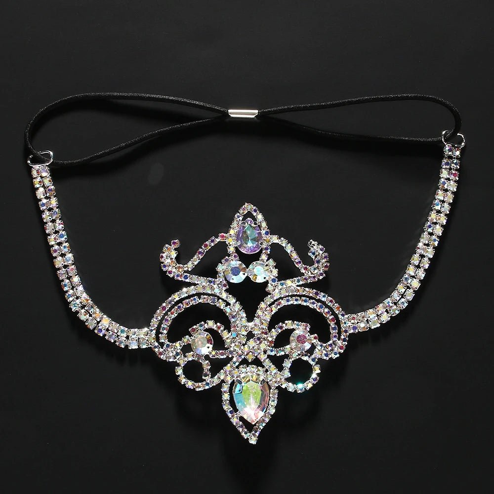 Sexy Crystal Leg Jewelry Accessory Luxury Ravewear by GLAM Ravewear